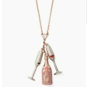 Rose Gold Champagne Long Necklace
